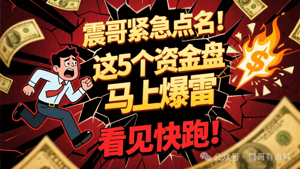 震哥紧急点名！这5个资金盘马上爆雷，看见快跑！